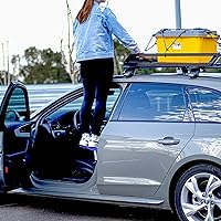 Vista 6 de TOOENJOY Escalón Universal de Puerta de Automóvil de Aluminio con Ajuste de 5 Velocidades, Pedal de Apoyo para Ambos Pies para Pestillo de Puerta