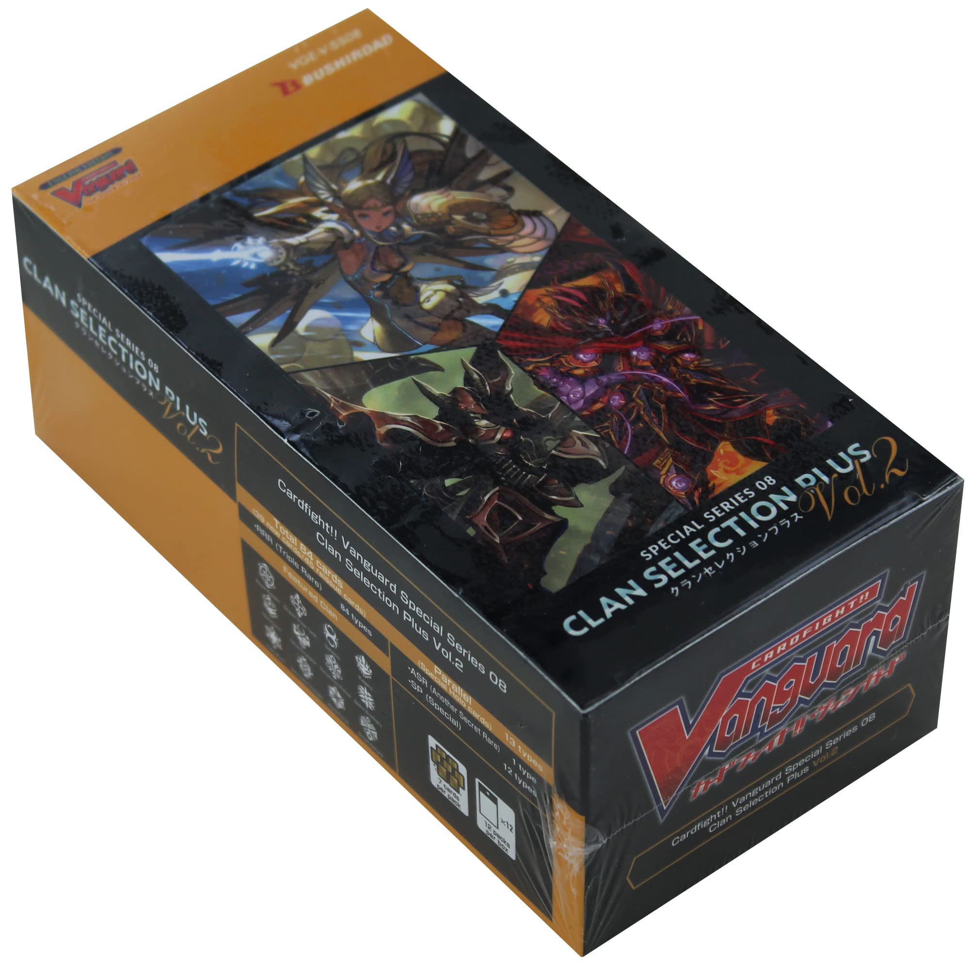 Amazon.com: Cardfight Vanguard VGE-V-SS08-EN Special Series Clan Selection  Plus Vol. 2 Display Box of 12 Packs, Multi : Toys & Games