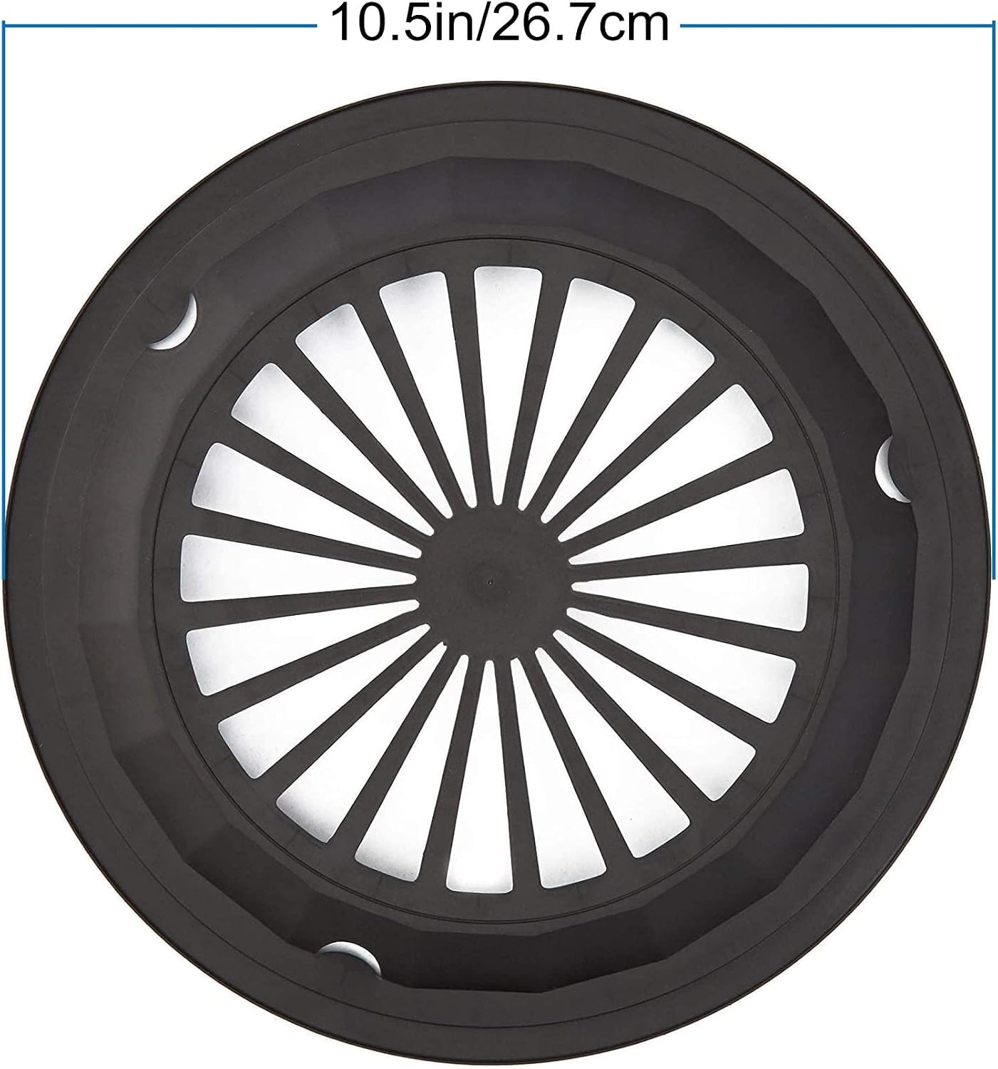 Sedmoon Paper Plate Holders 24 Pack 10" Heavy Duty Plastic Paper Plate Holder (Black)