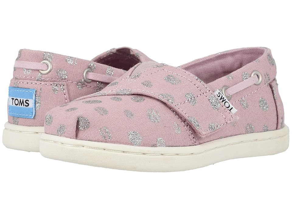 

TOMS Kids Bimini (Toddler/Little Kid) (Burnished Lilac Metallic Torn Dots) Girl's Shoes, Purple