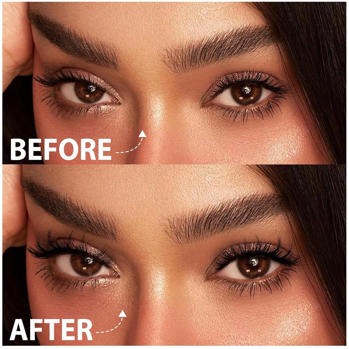 CESITRA 1Pair Magnetic Eyelashes Natural Look Reusable Cat Eye Magnetic Lashes with Applicator Magnetic Eyelashes Kit without Eyeliner Wispy Clear Band False Eyelashes No Glue Needed 3