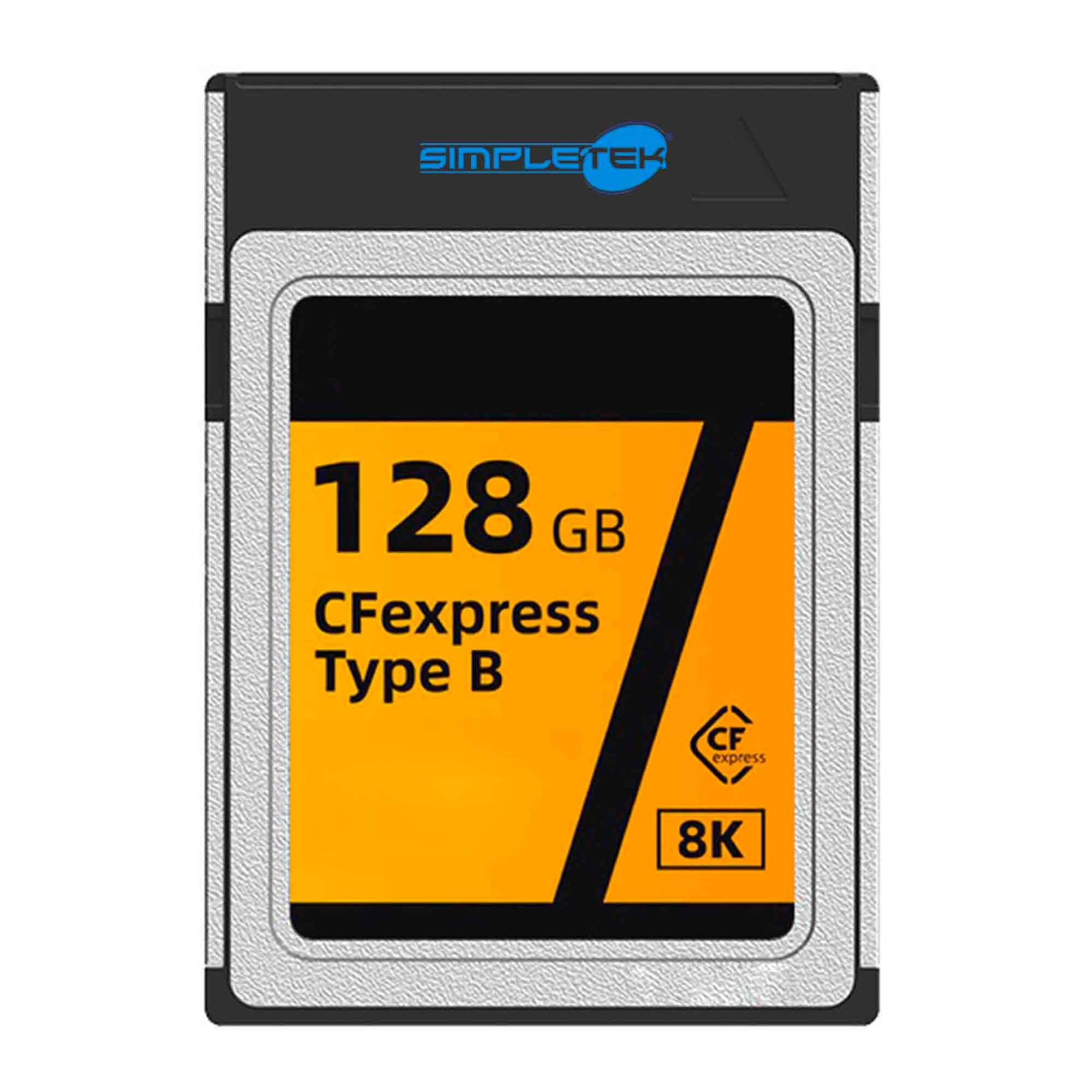 SIMPLETEK – Scheda di Memoria CFexpress Tipo B da 128GB 8K | NAND MLC 3D 50 pin | per Fotocamere e Videocamere