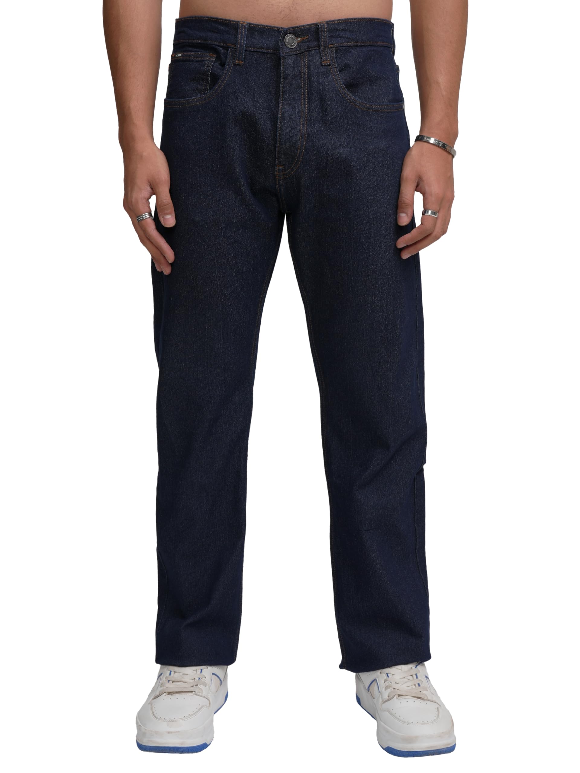 highlander Men’s Straight Fit Jeans | Mid Rise | Stretchable | Designed for Comfort & Ease of Movement| Jeans for Man-picture-11