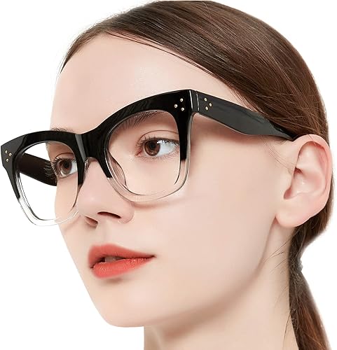 Miniatura 8 de OCCI CHIARI Gafas de lectura bifocales de gran tamaño para mujer, con bloqueo de luz azul, elegantes lectores 1.0, 1.5, 2.0, 2.5, 3.0, 3.5