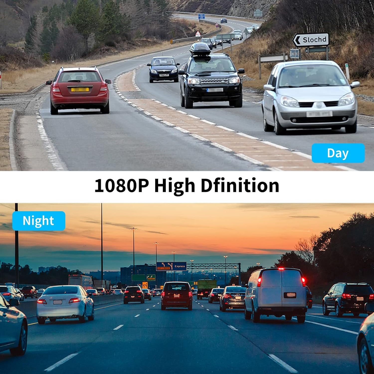 Hikity Dash Cam HD USB per Autoradio Android 170° | Impermeabile, Mini DVR, Visione Notturna, Telecamera Anteriore