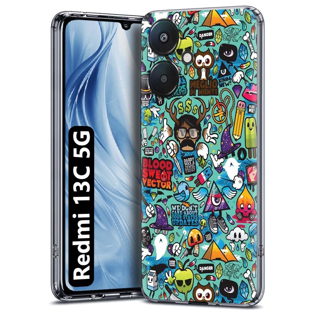 Fashionury Designer Soft Back Cover Case Compatible for Redmi 13C 5G / Poco M6 5G -D1008 (B0CQXTN956) Amazon Price History, Amazon Price Tracker