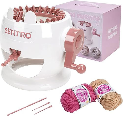 YIMORIA Sentro - Máquina de tejer rotativa para adultos y niños, inteligente de 22 agujas, adecuada para principiantes, calcetines eficientes de