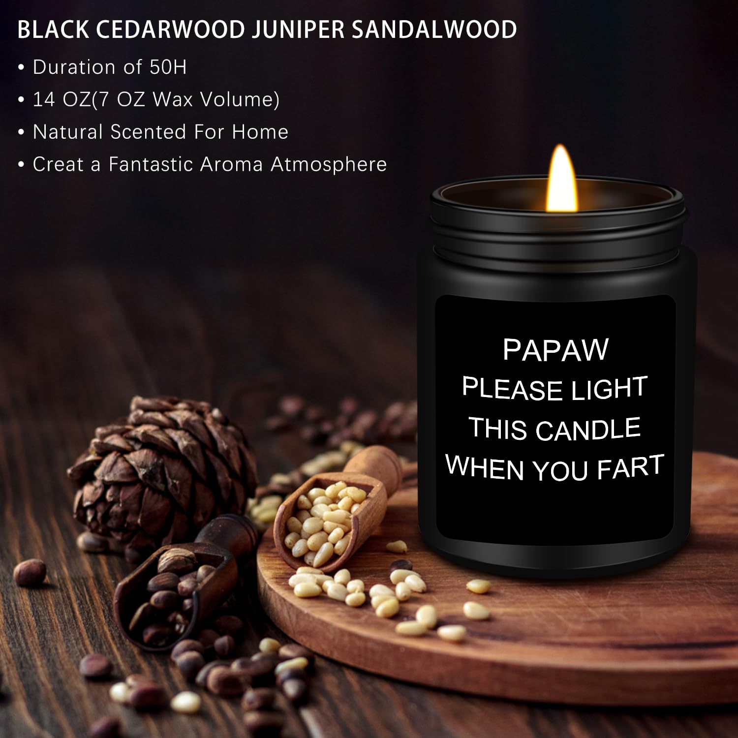 Homsolver Gifts for Papaw, Fathers Day Birthday Christmas Gift for Grandpa - Funny Best Papaw Gift from Grandkids Granddaughter Grandson