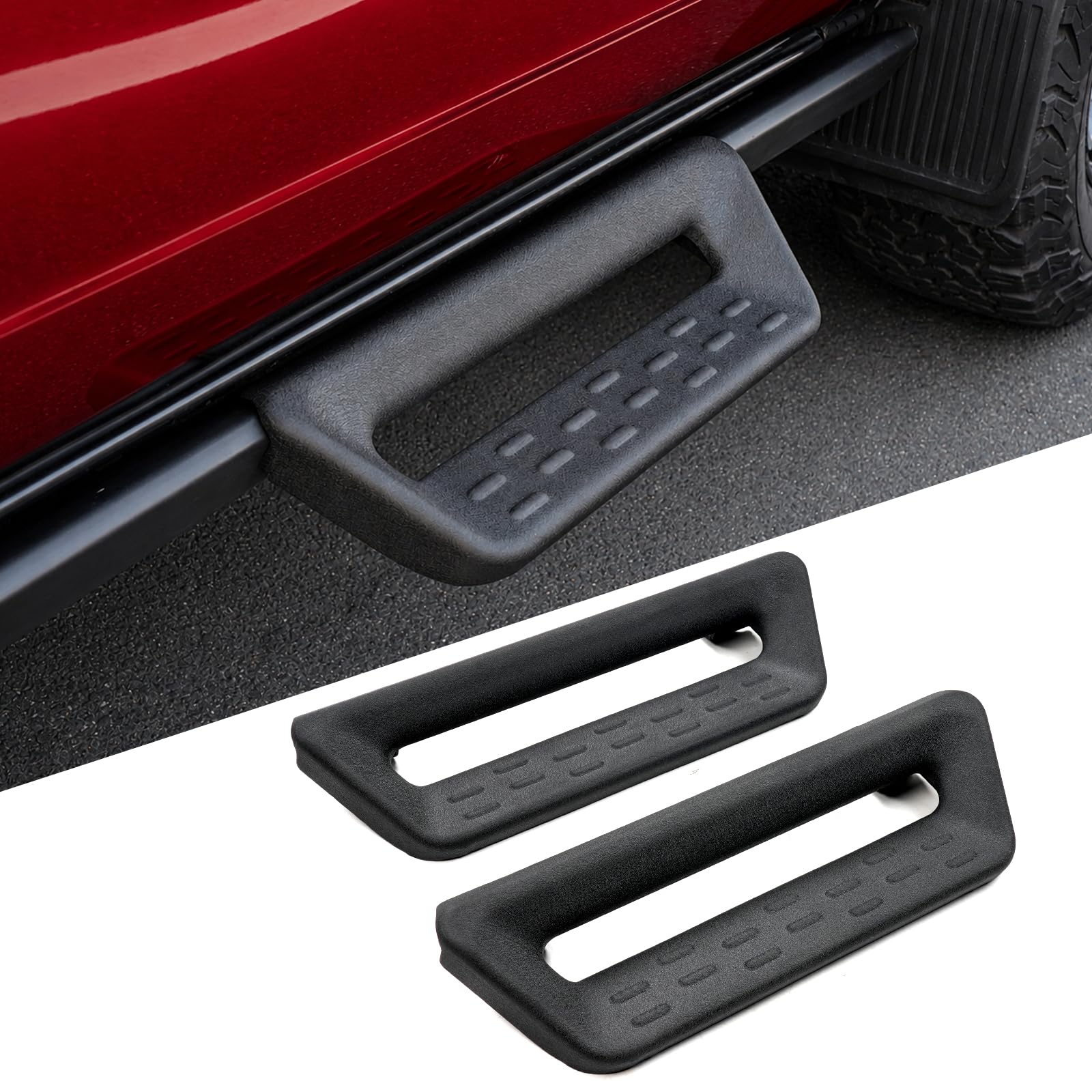 MABETT 2 szt. deski do biegania stopnie boczne do Ford Bronco 2/4 drzwi akcesoria do 2/4 drzwi, czarne kroki boczne, suwaki Nerf Bar Fit Bronco