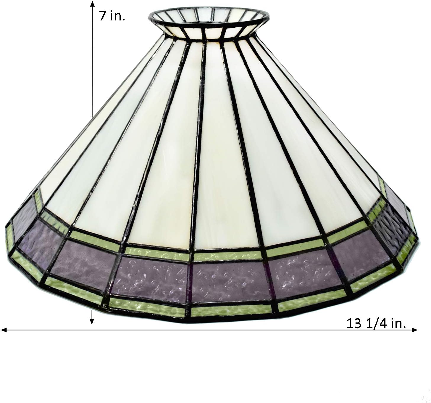 Bedroom Nightstand Lamp Desk Home Decor Purple Green Tiffany Stained Glass Table Lamp J Devlin Lam 654-3 TB