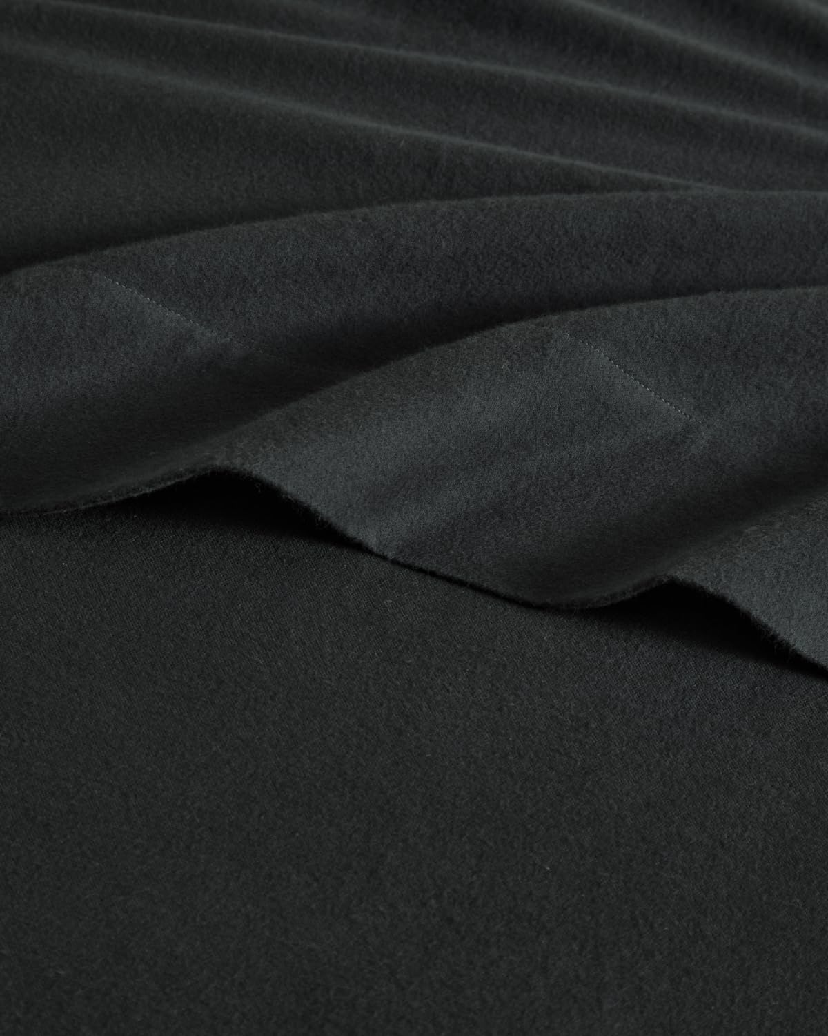 Cotton Flannel Bed Sheet Set - 100% Cotton Flannel Sheets - Queen, Black
