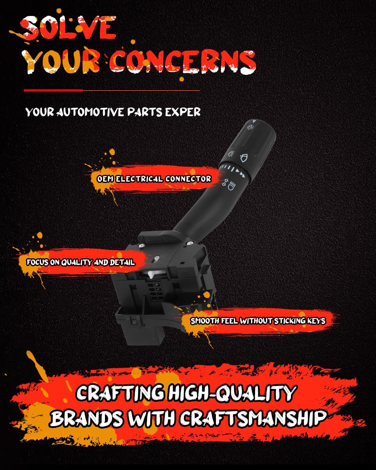 cciyu Turn Signal Switch 8E5Z-13K359-AA Multifunction Switch Headlamp Switch Windshield Wiper Switch Fit 2005-2007 for Ford Five Hundred 2006-2012 for Ford Fusion 2009-2012 for Ford Taurus
