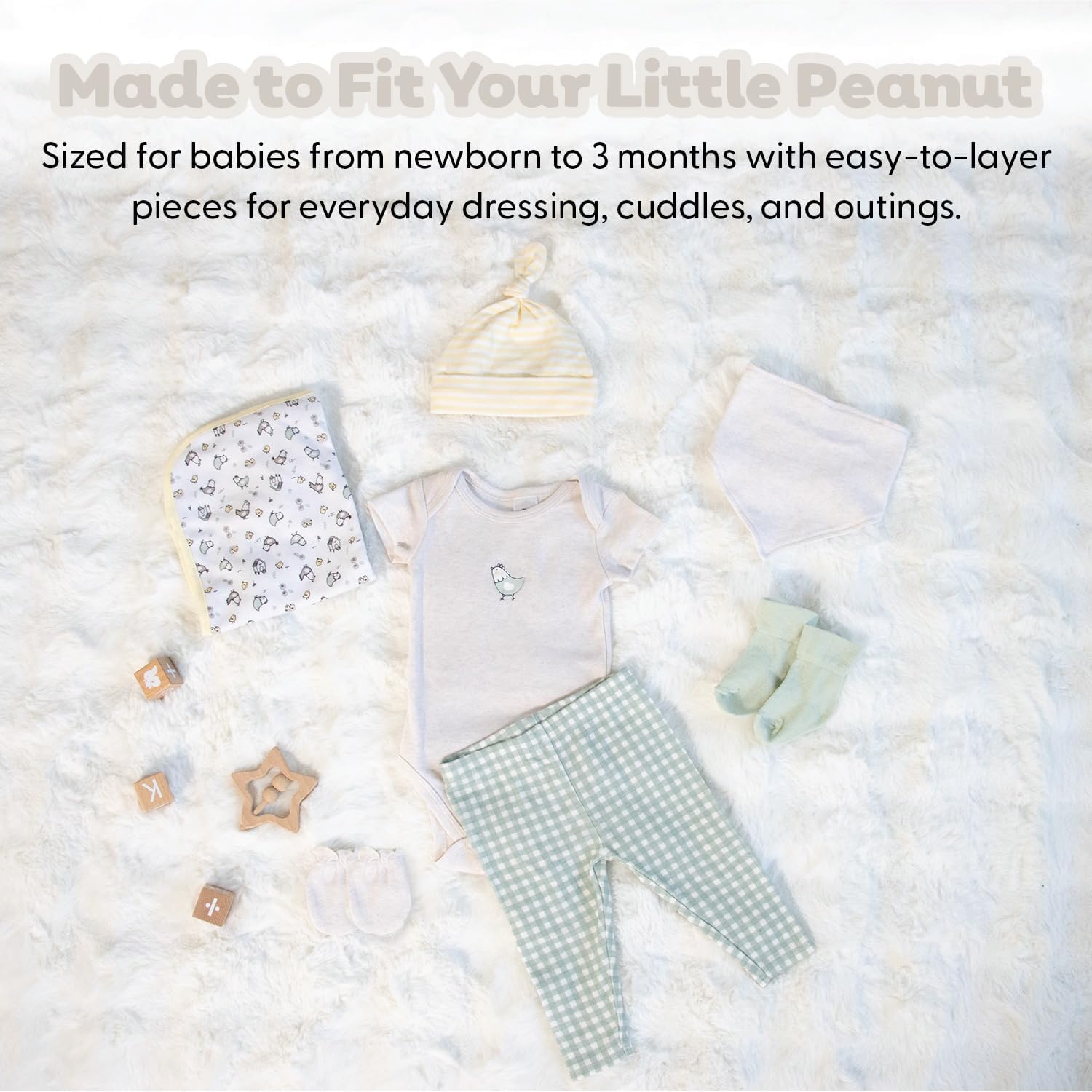 The Peanutshell 23pc Newborn Baby Clothes Girl Boy, 0-3 Months Baby Outfits