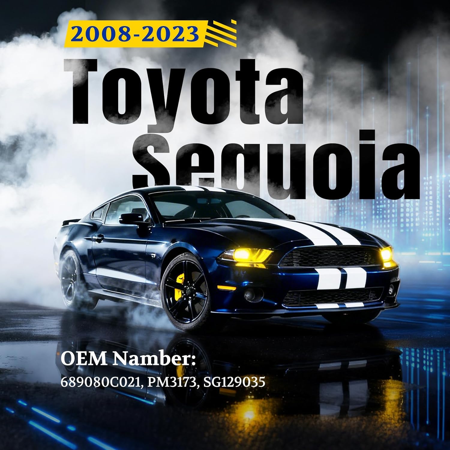 ARANA Liftgate Rear Hatch Struts for Toyota Sequoia 2008-2023, Tailgate Trunk Shocks Rear Door Lift Support for Toyota Sequoia with Power Lift Gate Accessories, Replace OEM 689080C021, 2 Pcs