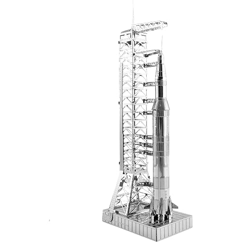 Fascinations Metal Earth Apollo Saturn V with Gantry 3D Metal Model Kit
