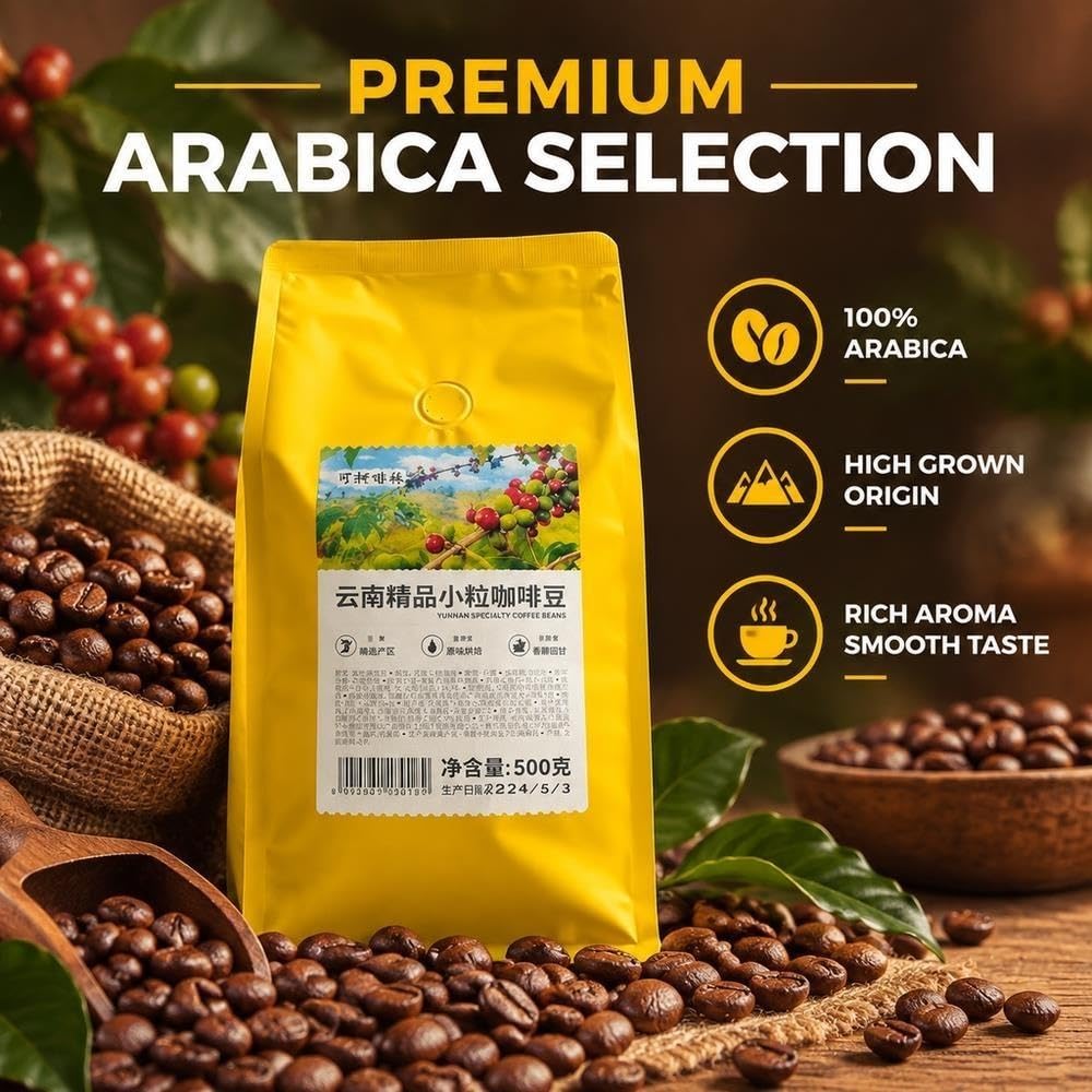 500 g de granos de café Arábica, tostado medio