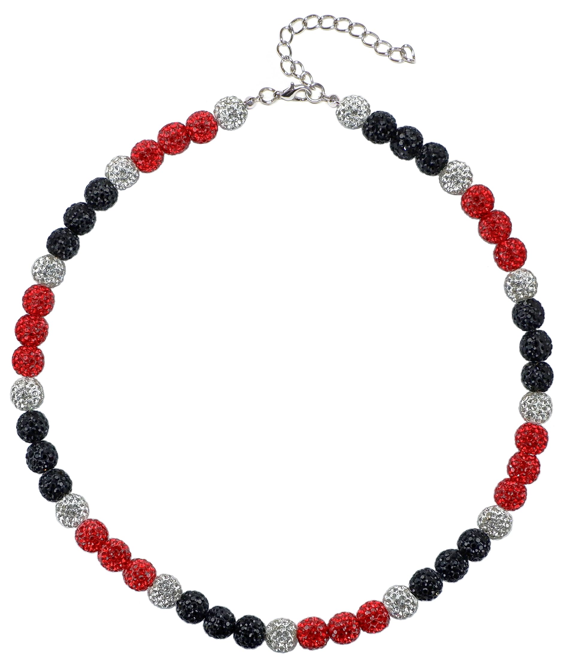 SUPBOMM Baseball Ice Necklace, Bling Beaded Necklaces, Drip Chain, League Team Colors Gifts for Men, Diamondbacks