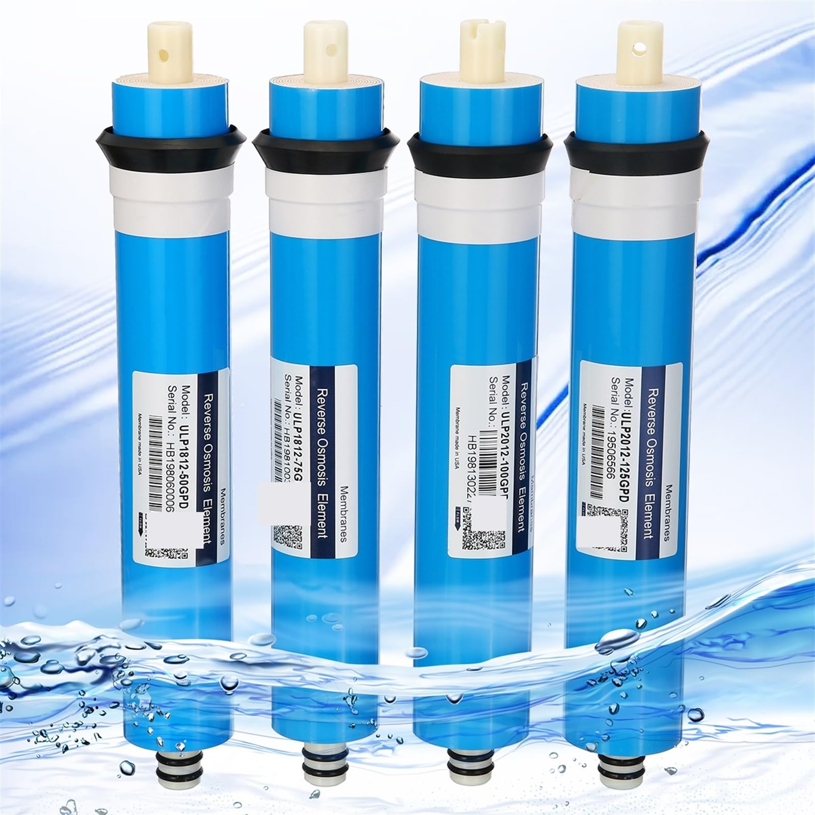 Filtro dell'acqua sottolavello, 50/75/100/125GPD Cucina di Casa Osmosi Inversa RO Sostituzione Della Membrana Acqua Filtro Depuratore di Acqua di Filtrazione acqua per cucina, bagno, camper o ufficio(