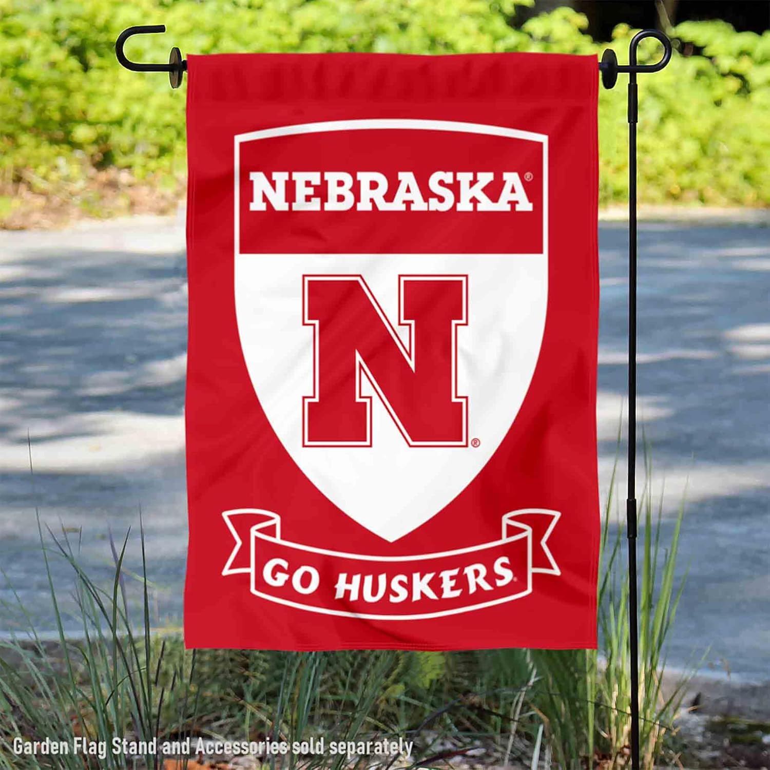 Nebraska Cornhuskers Shield Garden Flag - Image 2