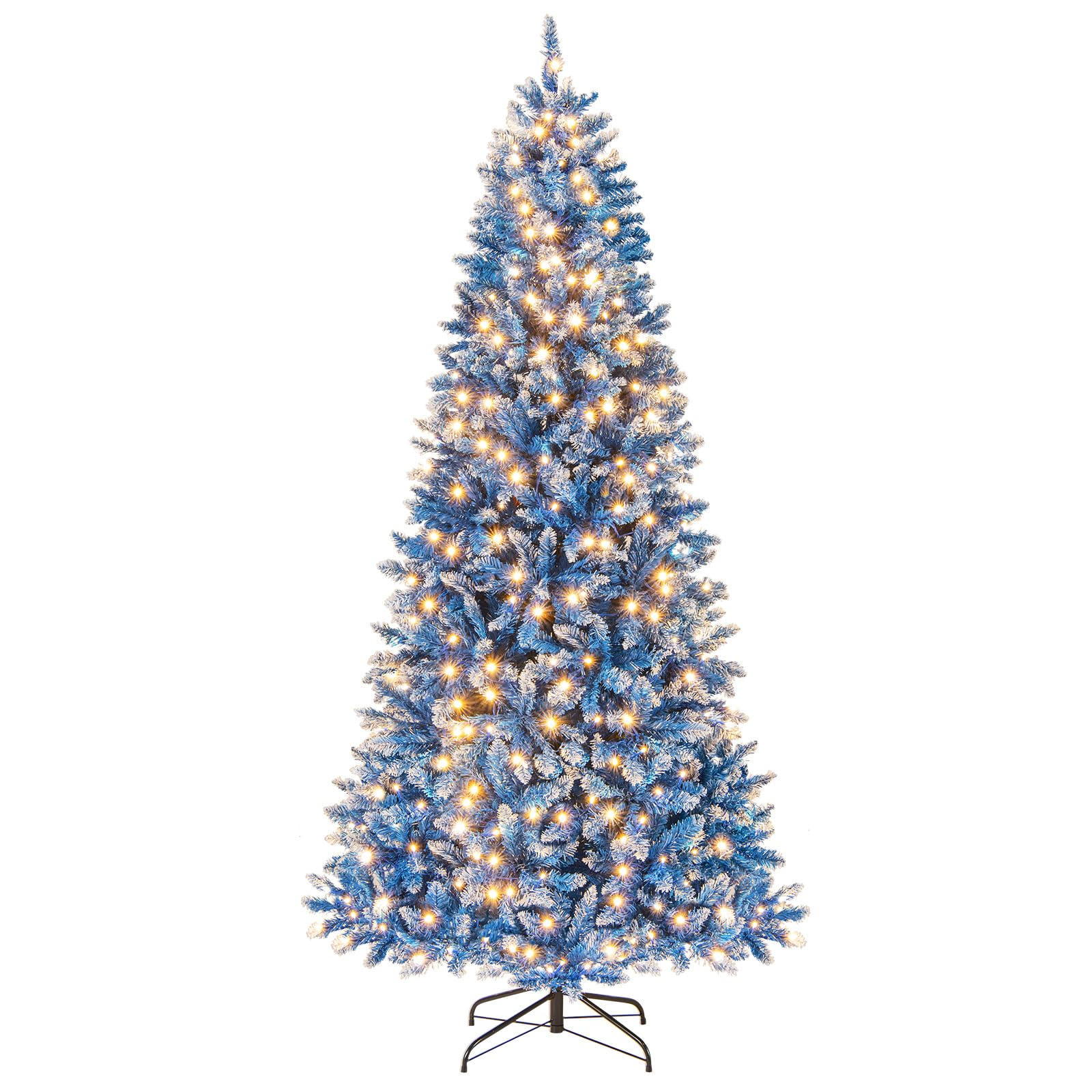 Amazon.com: Goplus 7 FT Pre-Lit Artificial Christmas Tree, Blue