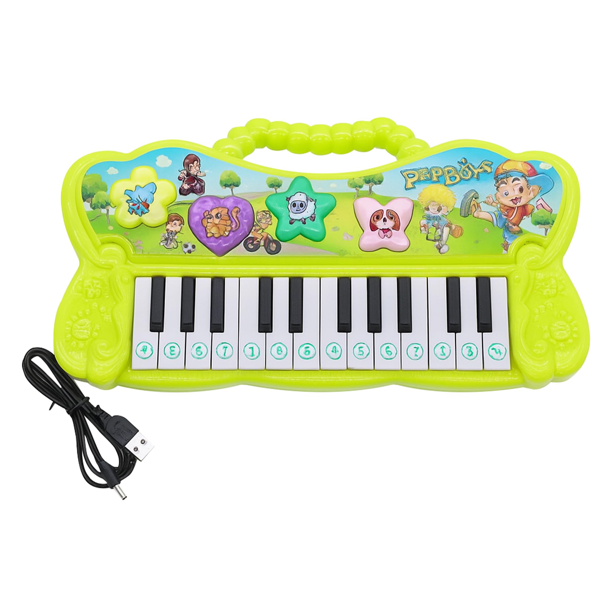 SDMAX Pink Multifunctional Electric Organ Piano With Light, Electronic Keyboard Piano Attractive Musical Toys For Babies And Kids, For Kids Age 3+ (Pink)