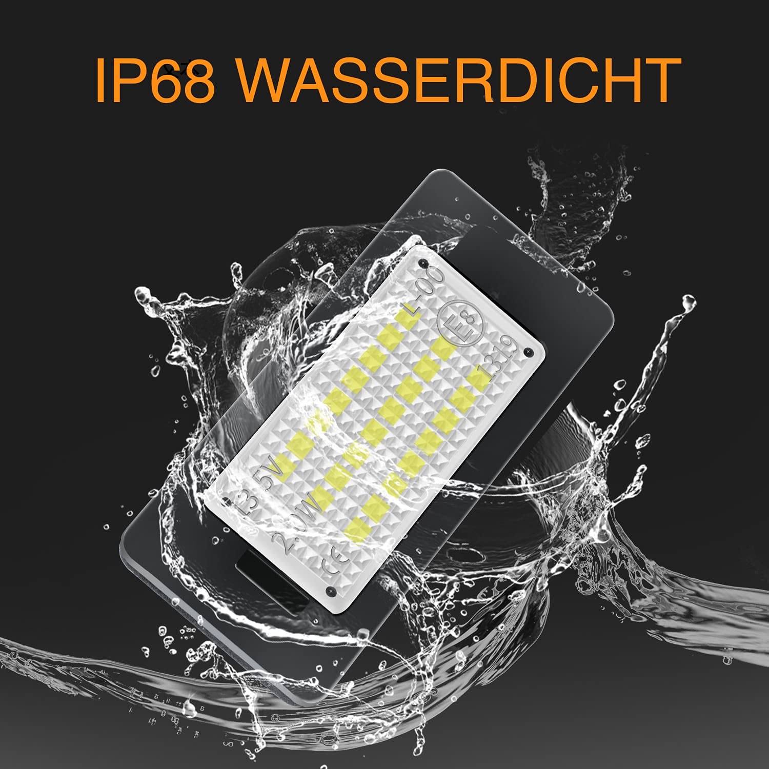 LED Kennzeichenbeleuchtung Canbus Fehlerfrei Weißes Licht kompatibel mit Audi A4 B8, A5 8T, Q5, TT 8J, kompatibel mit Passat B6 CC, Skoda Fabia 2 3