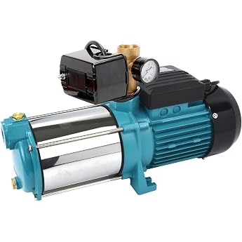 IBO MHI INOX Garden Pump Centrifugal Pump 1300 Watt 6000 L/h 5.5 Bar + Pressure Switch