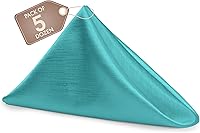 Vista 428 de Ultimate Textile -1 docena - Reversible Shantung Satin - Majestic - Servilletas de tela Majestic de 17 x 17 pulgadas color azul pizarra