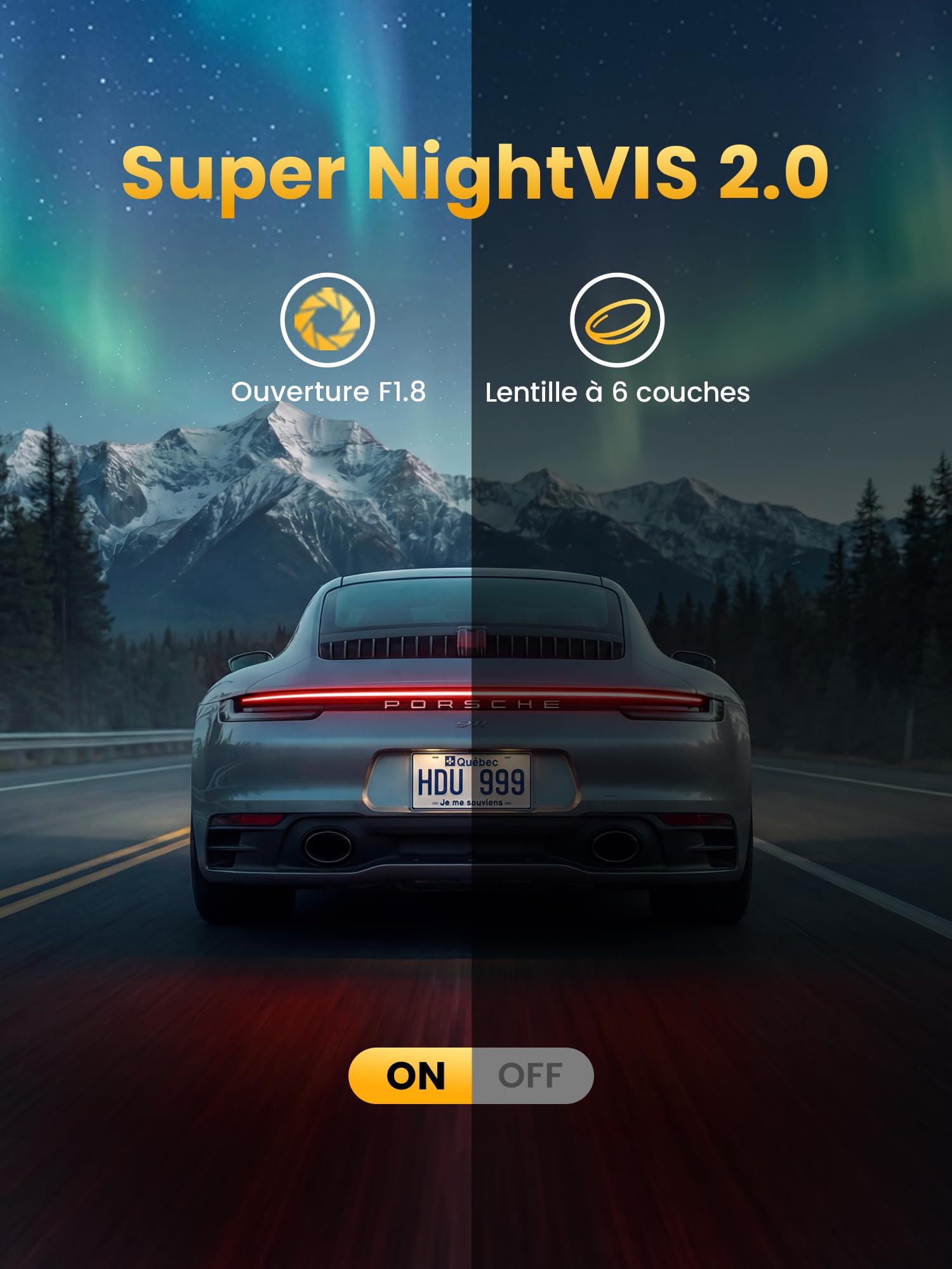 DDPAI Dashcam Voiture Avant Arrière, 4K + 1080P Camera Voiture, Carte 128 Go Incluse, Vision Nocturne AI-ISP, Compatible 4G LTE, WiFi 6 5GHz, GPS, Mode Stationnement 48H, Écran IPS 3", Z50 Pro