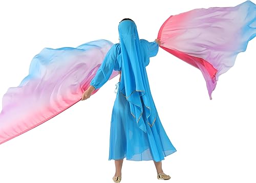 Miniatura 7 de MUNAFIE Juego de banderas de adoración (2 banderas+2 varillas + 1 bolsa de almacenamiento) para banderas de iglesia de danza para la adoración,