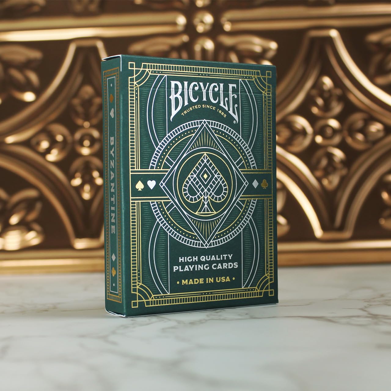 Bicycle Byzantine Playing Cards, Silver and Gold Foil, 1 Deck - Image 8