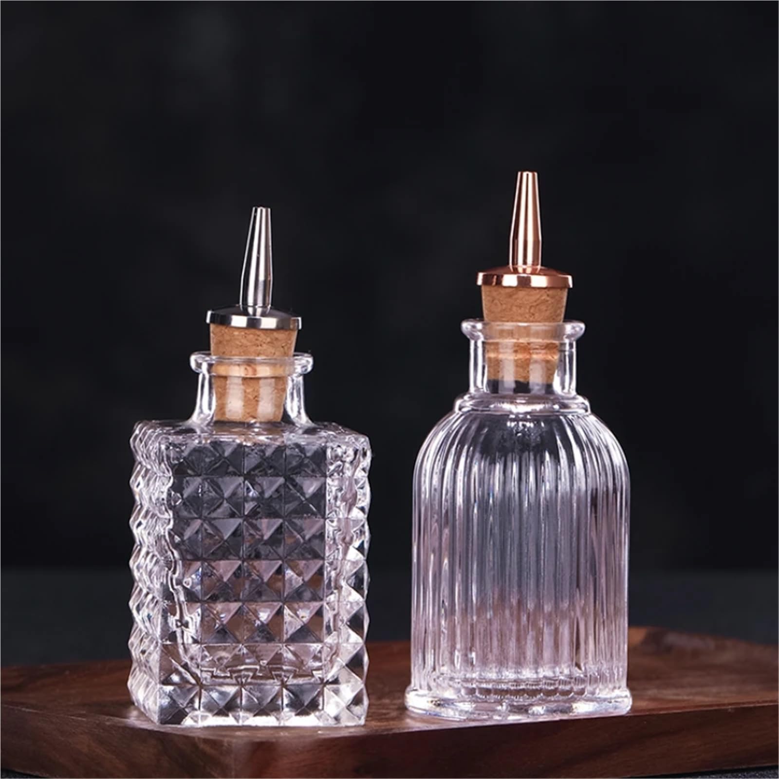 Bouchons de vin 10 pièces, bouchon bouteille d'essence amère, goutteur liqueur Dasher hauts outils Bar for garder le Champagne frais(Gold)
