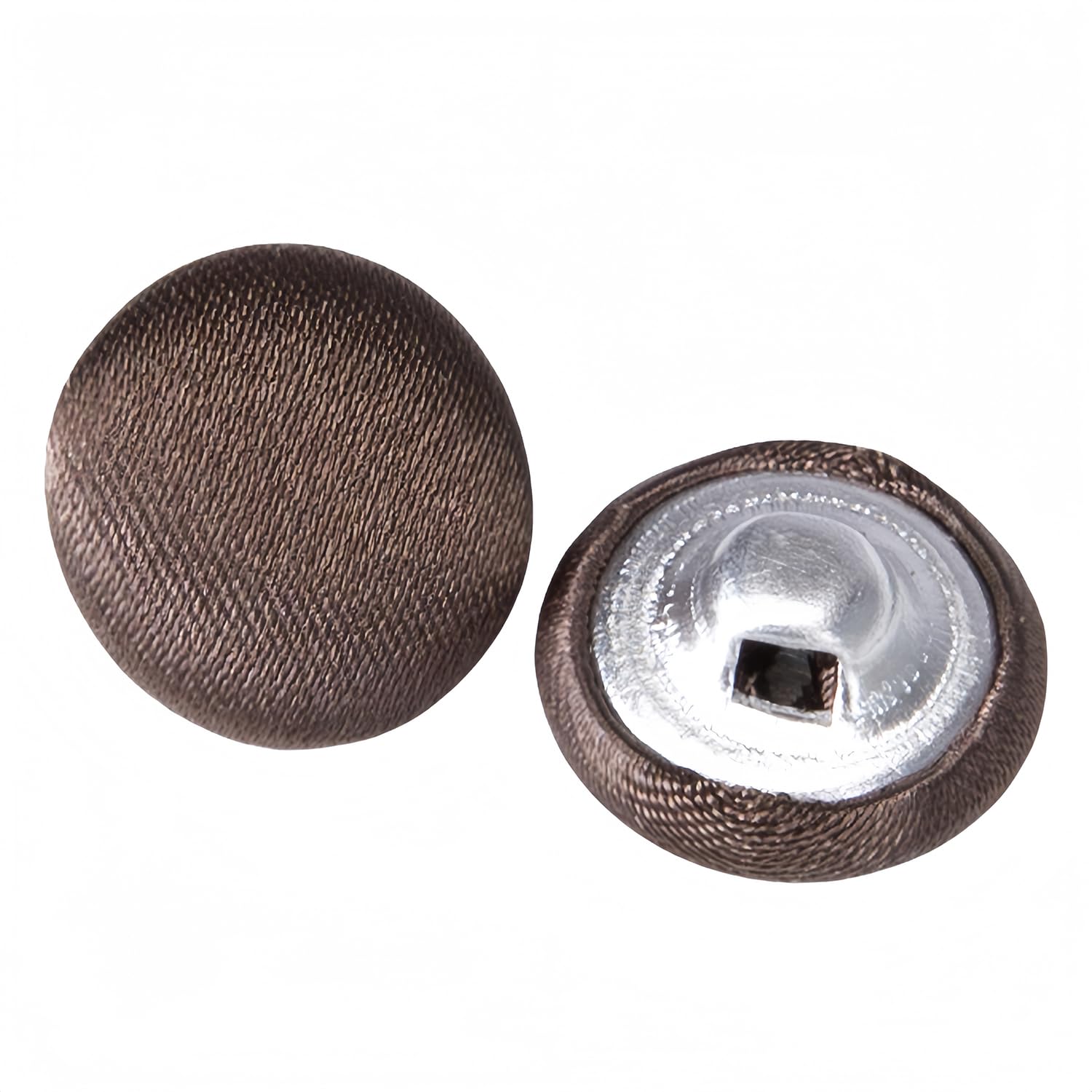 10 Pcs Satin Covered Metal Shank Buttons Cloth Buttons for Wedding Dress Tuxedo Suits