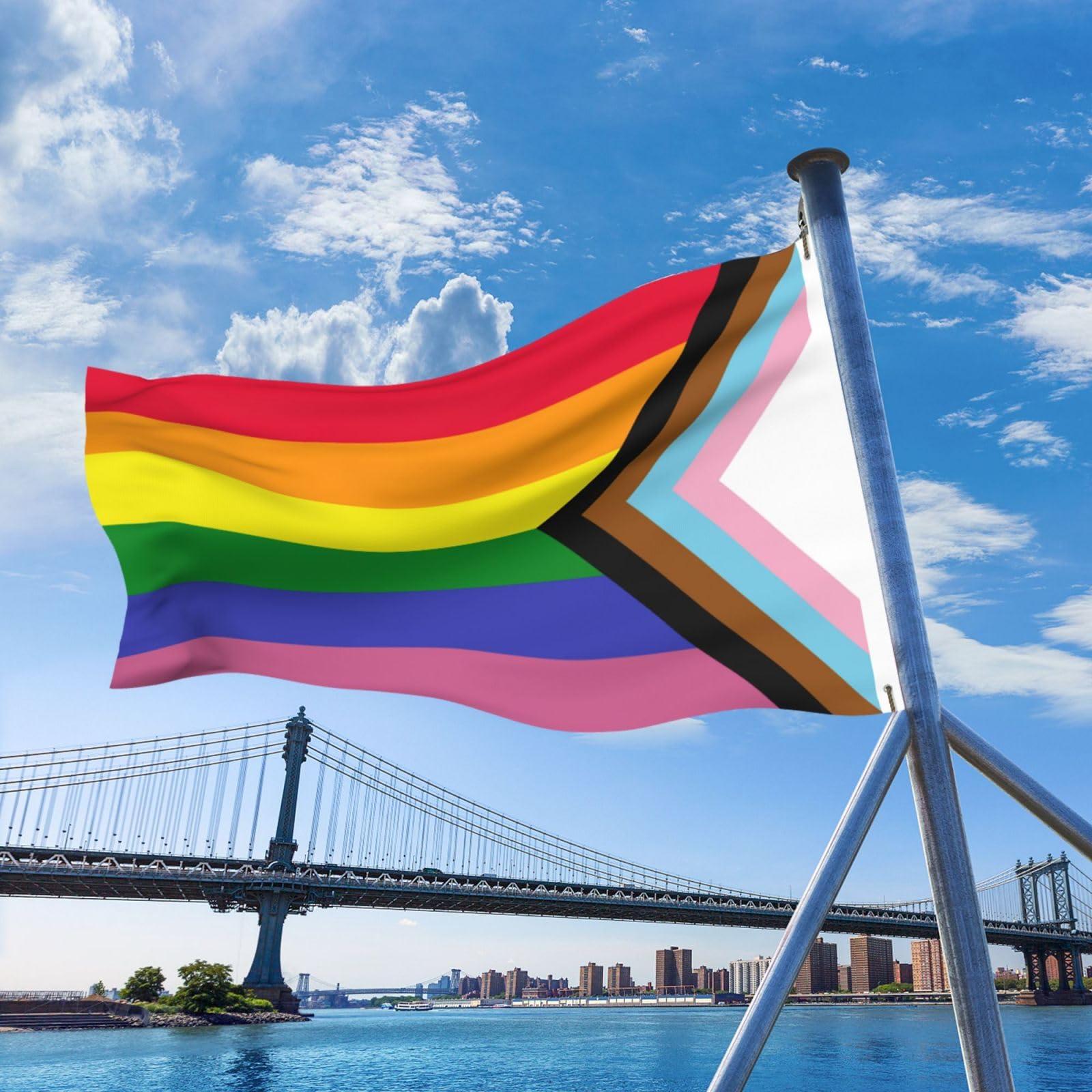 La Bandiera Dell'arcobaleno Ha Portato Dalla Gente Che Raccoglie Le Donazioni Durante Il Gay Pride 124078366 - Foto 4