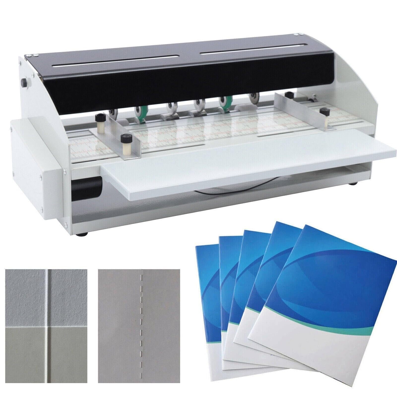 Elektrische Falzmaschine 3-in-1, verstellbarer 460 mm Papierzähler, Multifunktions-Papierfalte für Karten, Einladungen, Tickets und Bastelarbeiten