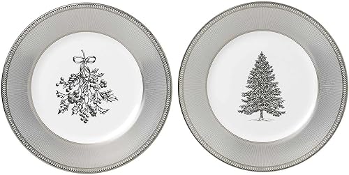 Waterford Wedgwood 2020 - Juego de 2 platos para ensalada (8.0in), color blanco