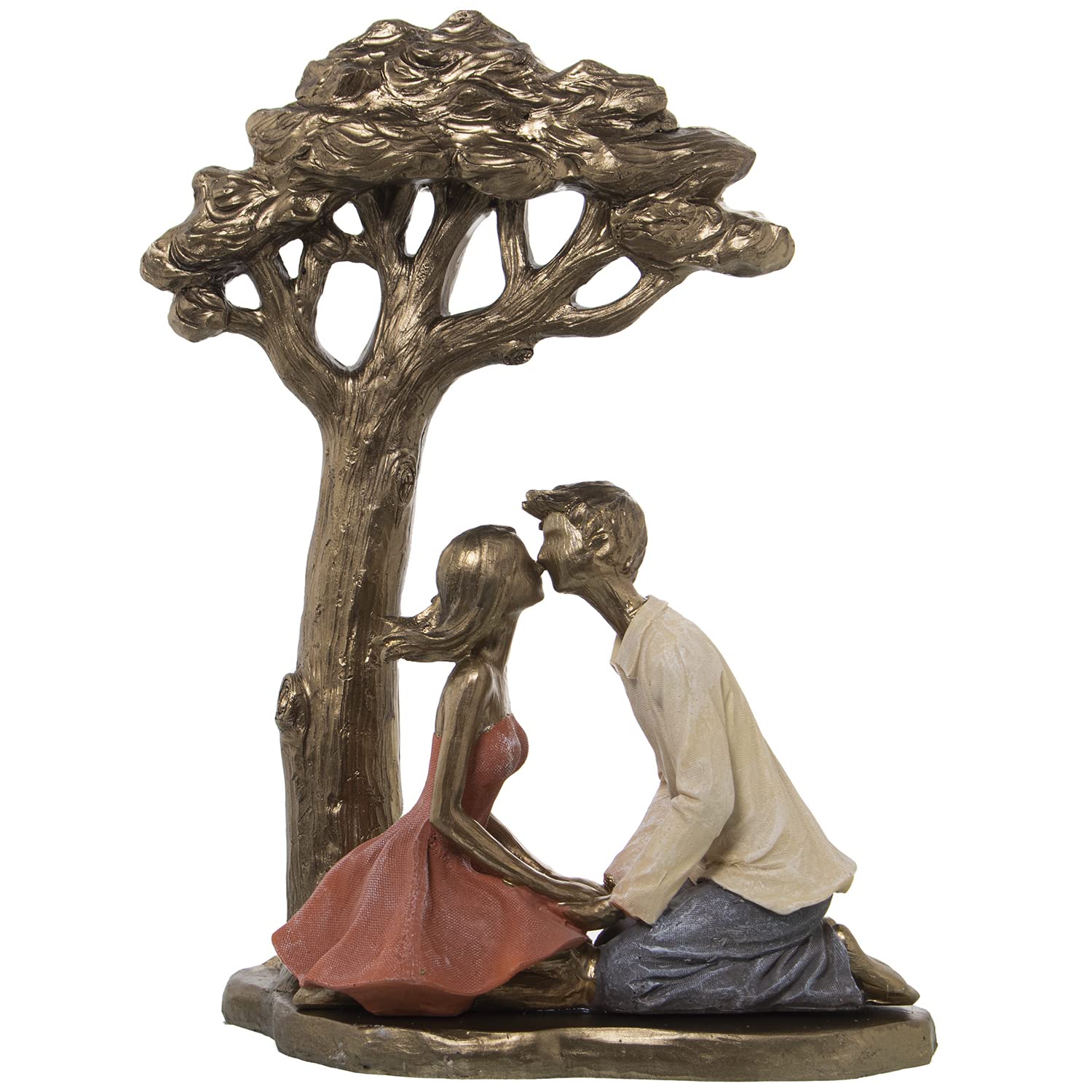 Figurine couple sous un arbre en résine 26x14x33cm le cadeau de mariage idéal