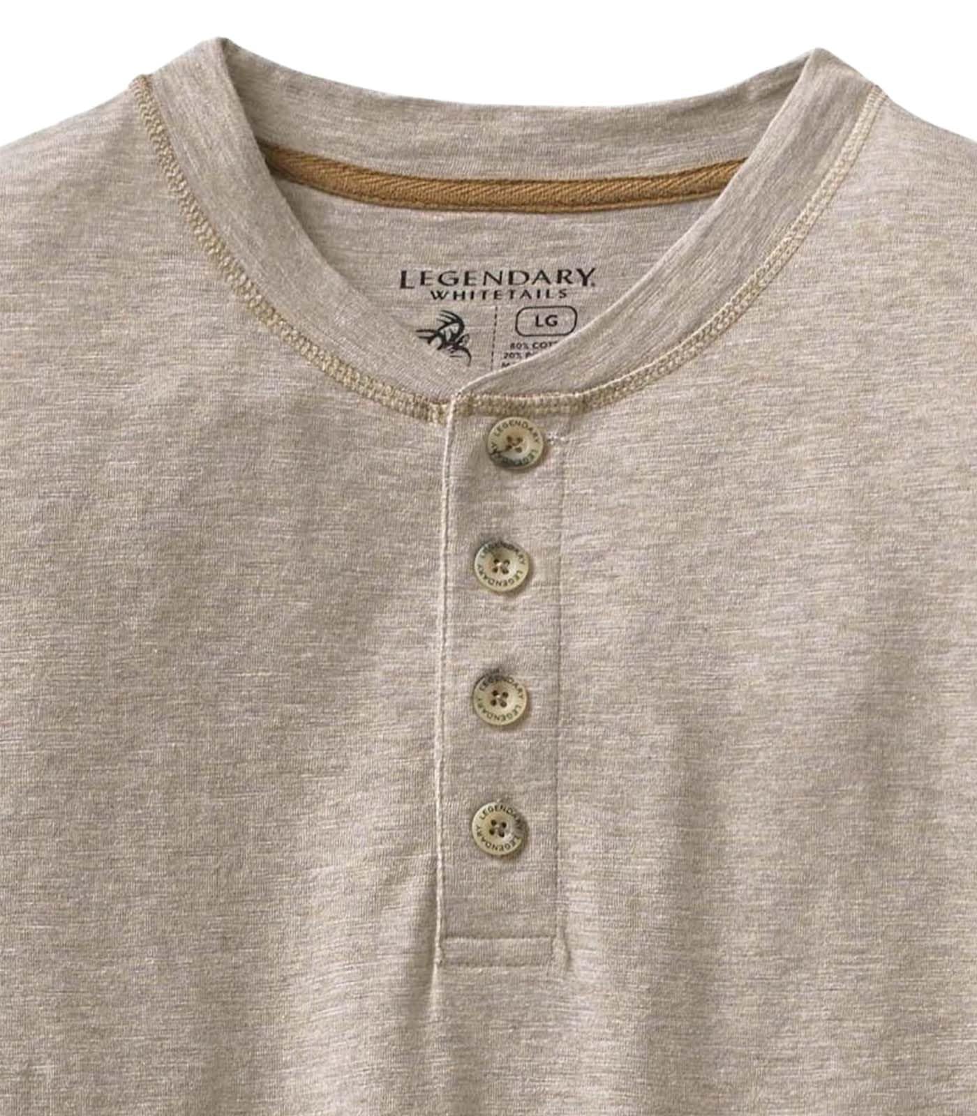 Legendary Whitetails Długi rękaw Mężczyźni Maverick Slub Henley Shirt