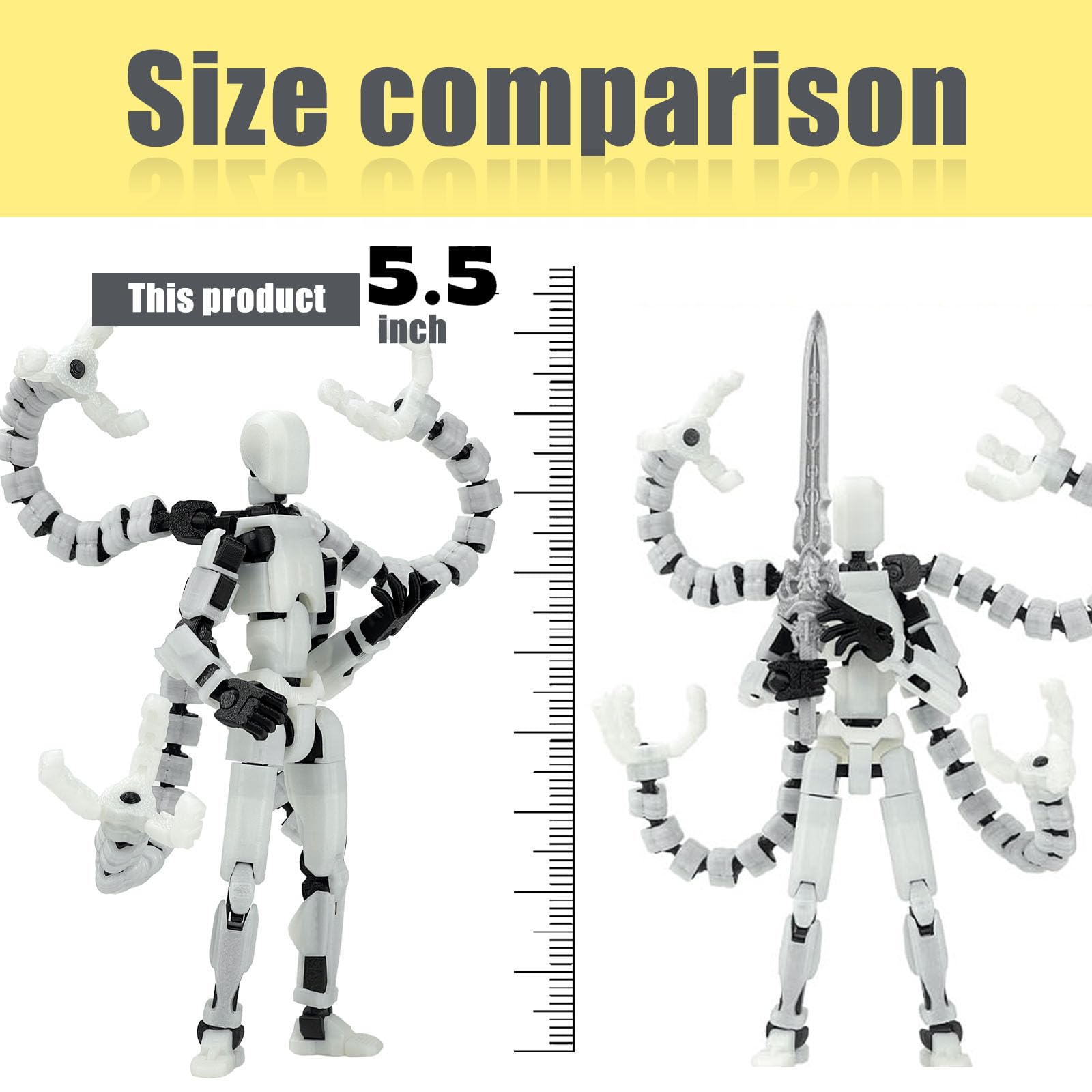 Amazon.com: PkghoKids Assembly Completed T13 Action Figure 3D