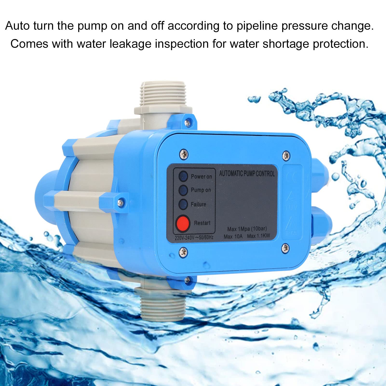 Hyuduo Controlador de Presión de Agua Interruptor Automático, Protección
