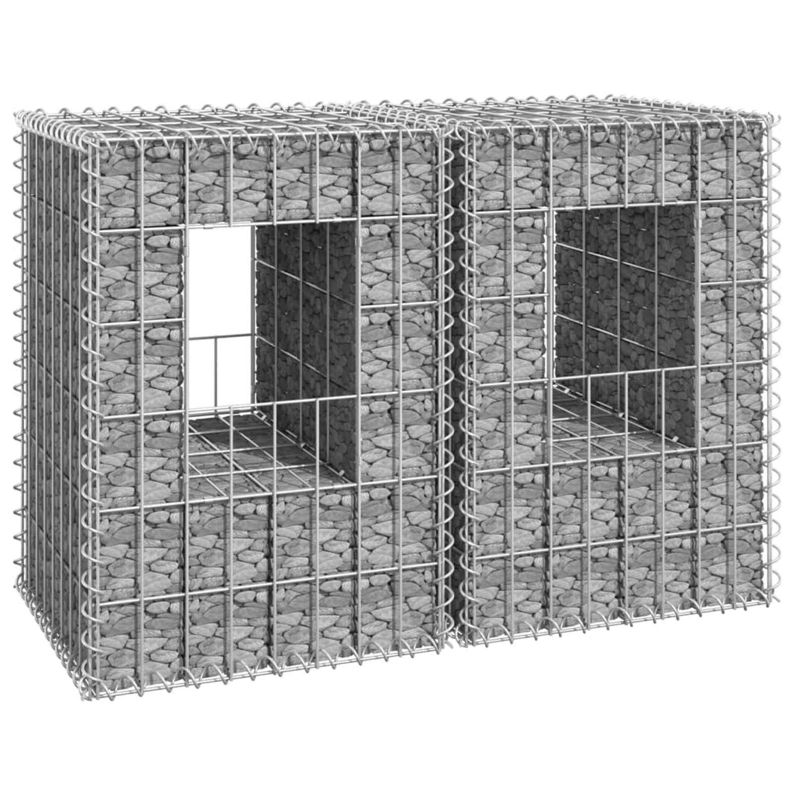 Tidyard Pali per cesto di gabbione 2 pz 40x40x60 cm Ferro