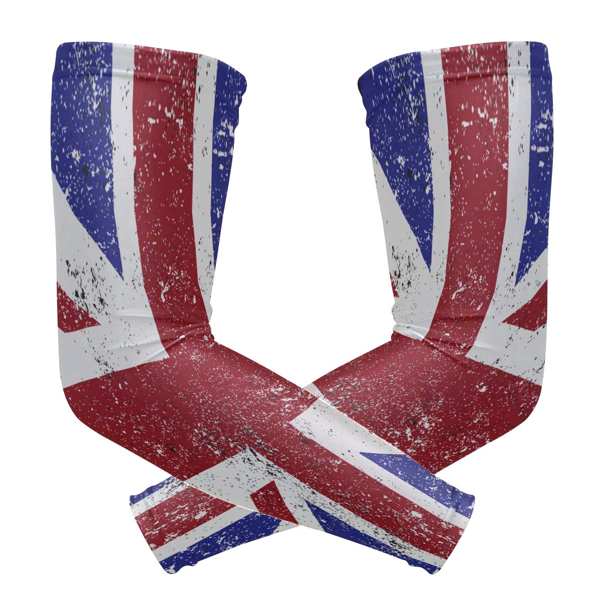 ZZKKOCountry Flag Cooling Arm Sleeves Cover Uv Sun Protection for Men Women Running Golf Cycling Arm Warmer Sleeves 1 Pair