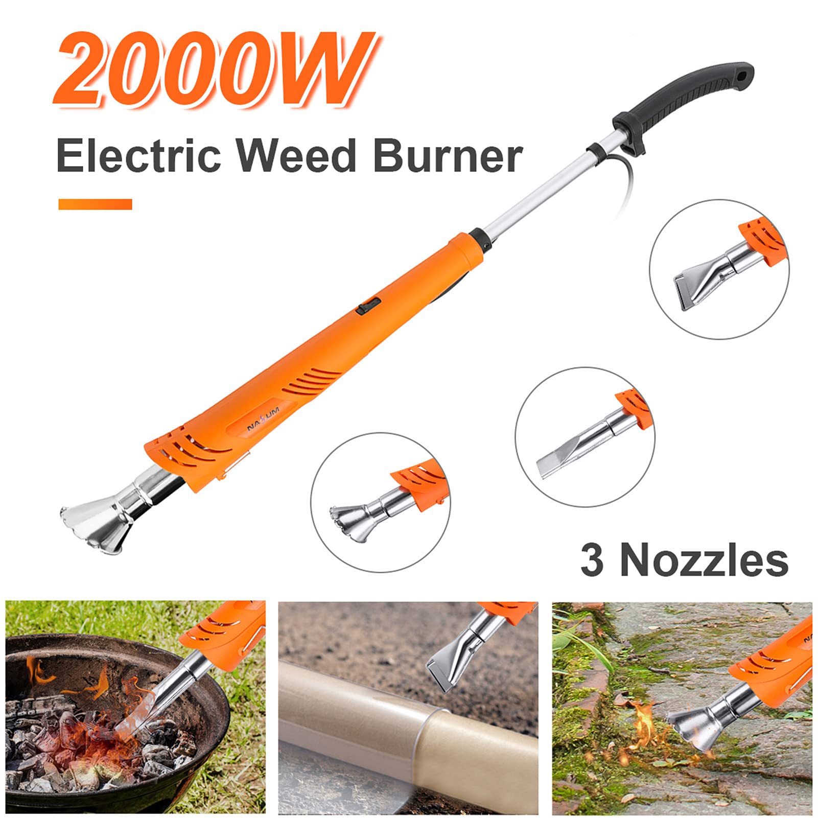 GMtes Utensili per Il Giardinaggio dell'erbaccia elettrica del bruciatore del bruciatore del bruciatore del bruciatore del bruciatore del bruciatore del bruciatore 550L / min/min/min