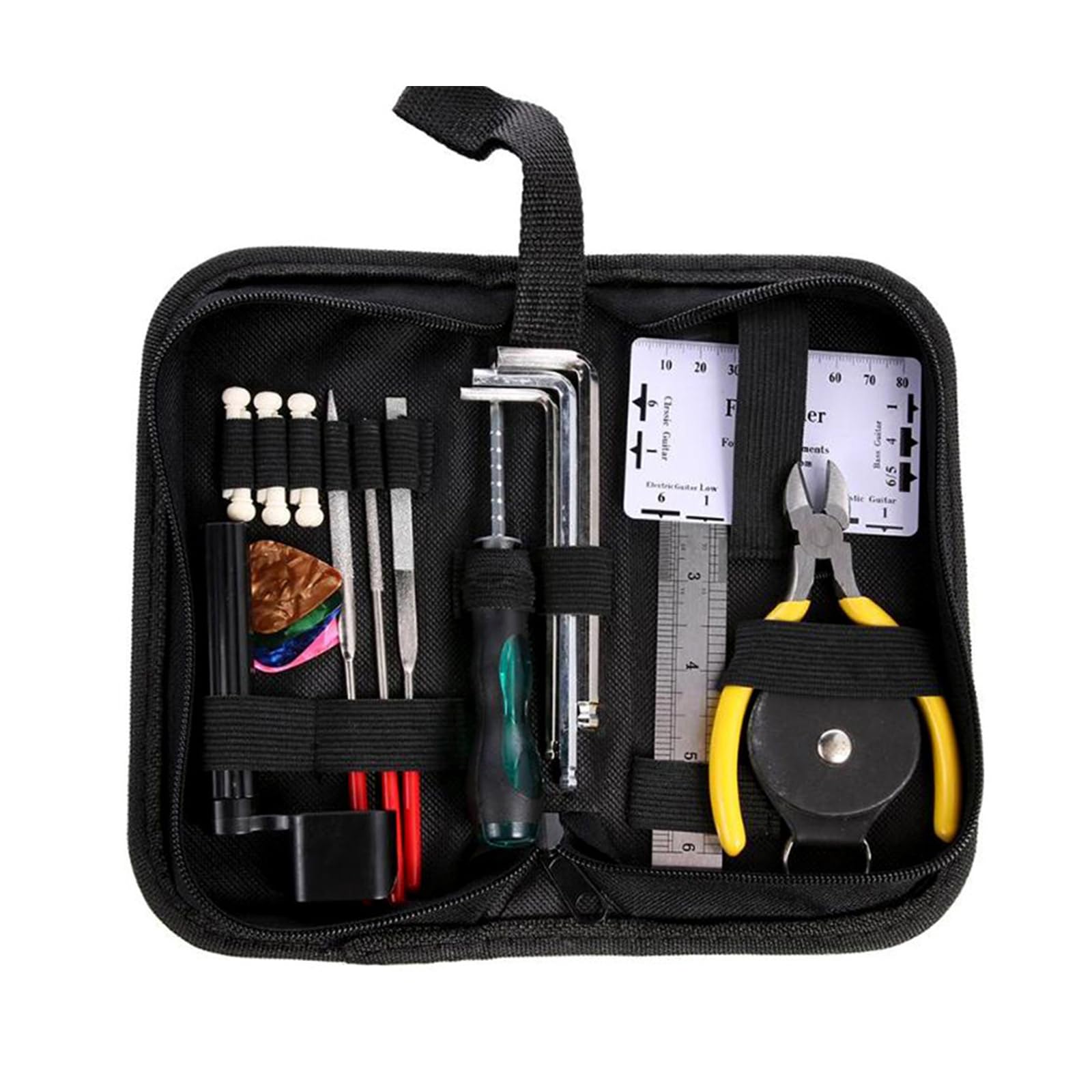 El kit de reparación de instrumentos incluye un kit de limpieza indispensable para diapasón de guitarras para ajustar el pulido y el recorte de guitarras. Herramienta profesional para guitarra