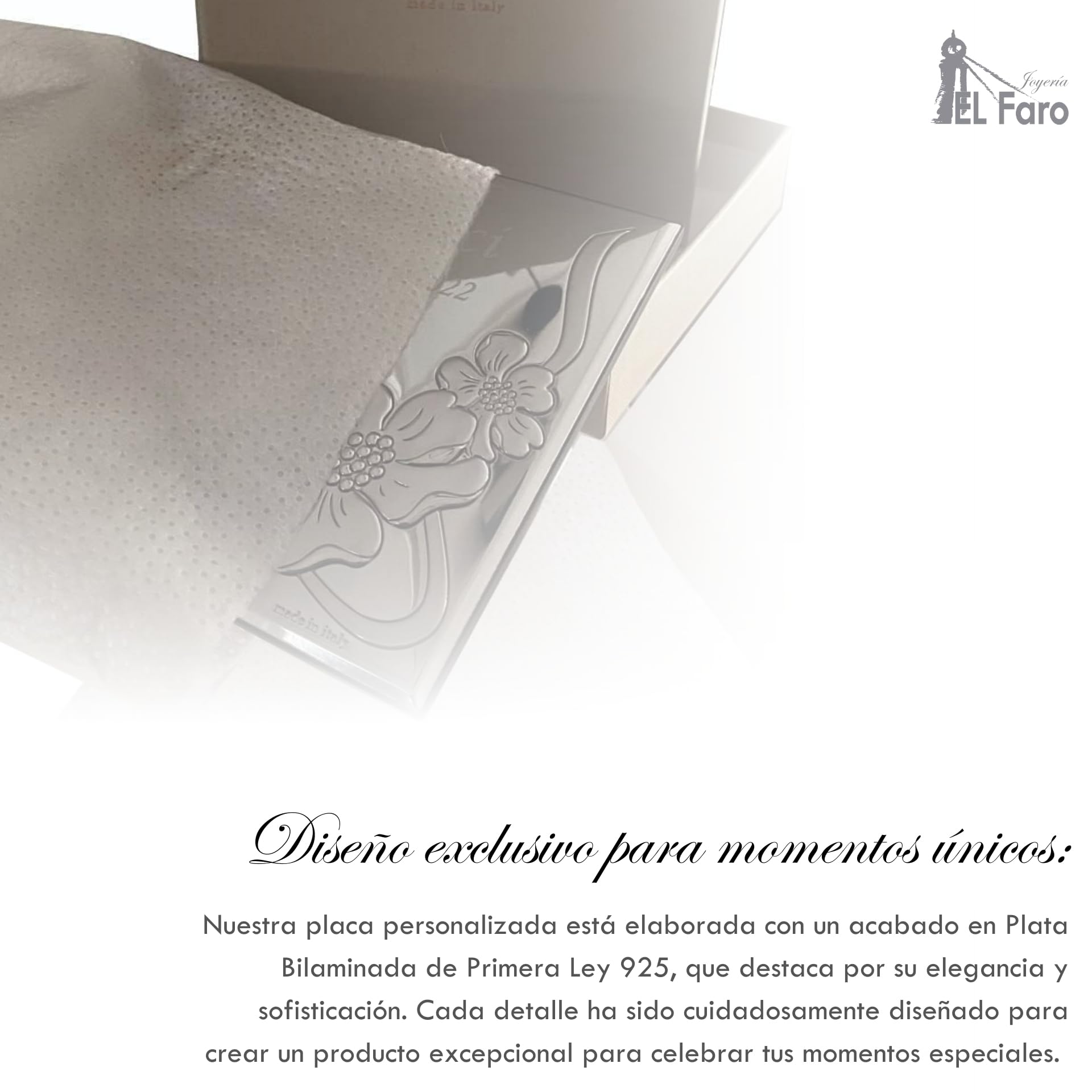 Placa conmemorativa personalizada 13x18 homenaje para bodas