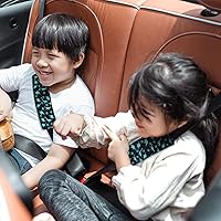 Vista 5 de Accmor Correas de asiento de automóvil para bebés, fundas de cinturón de seguridad suaves para niños, fundas de correa de asiento de automóvil