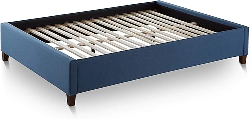 Miniatura 4 de Lucid - Cama tapizada con plataforma, Tela, Negro