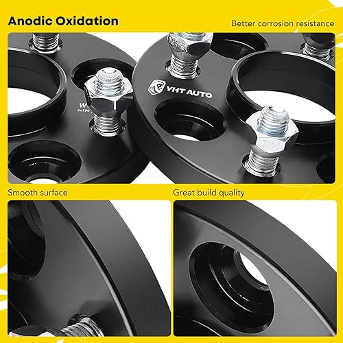 Miniatura 7 de YHTAUTO Espaciadores de rueda centrados de 0.157 x 3.937 in de 0.591 in para Dodge Charger, Chevrolet Cobalt, Chrysler, Saturn, Pontiac, modelos