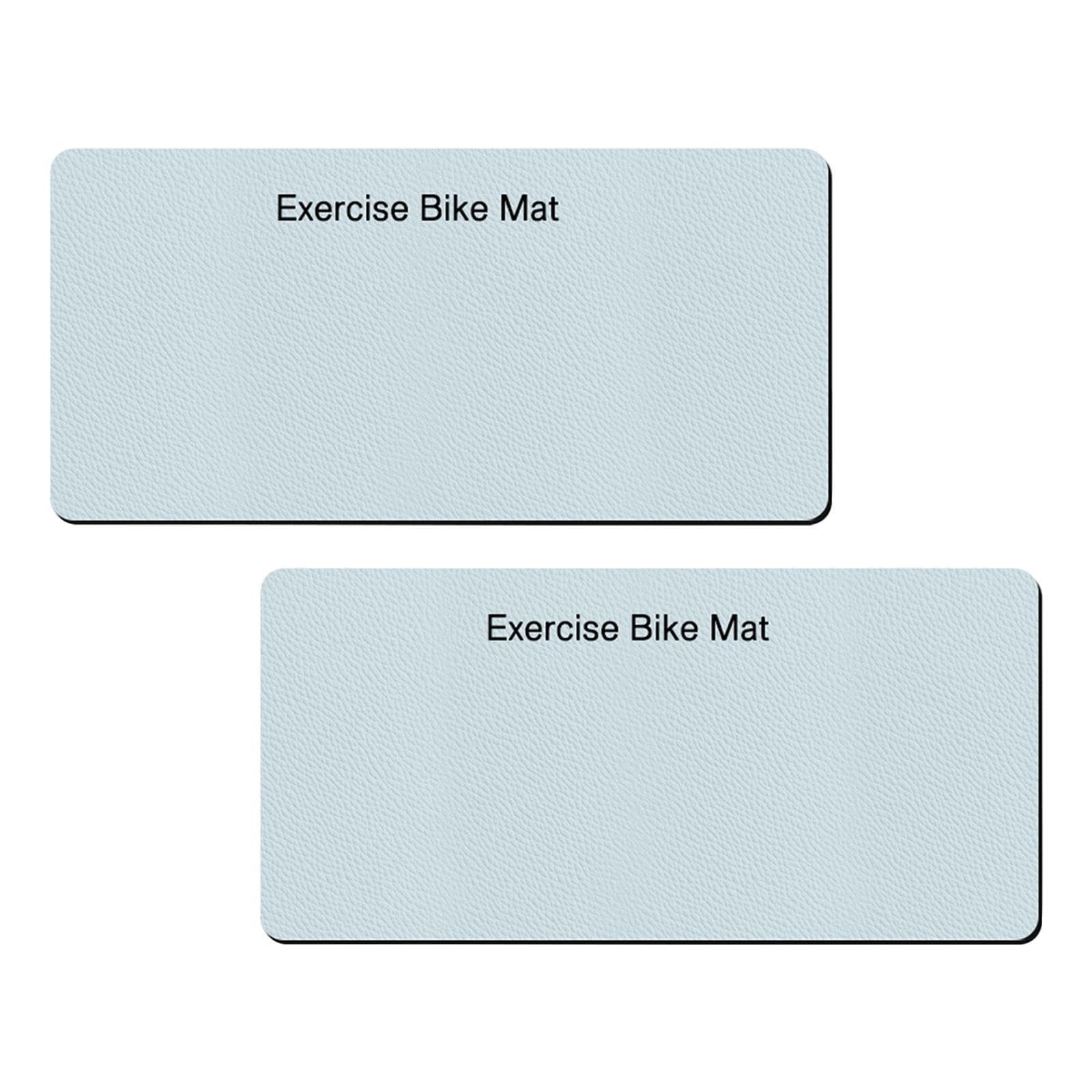 Alfombrilla para Bicicleta Estática, Alfombrilla de Entrenamiento para Ergómetro, Amortiguador, Alfombrilla para Cinta de Correr Y, 2 Piezas, Individual