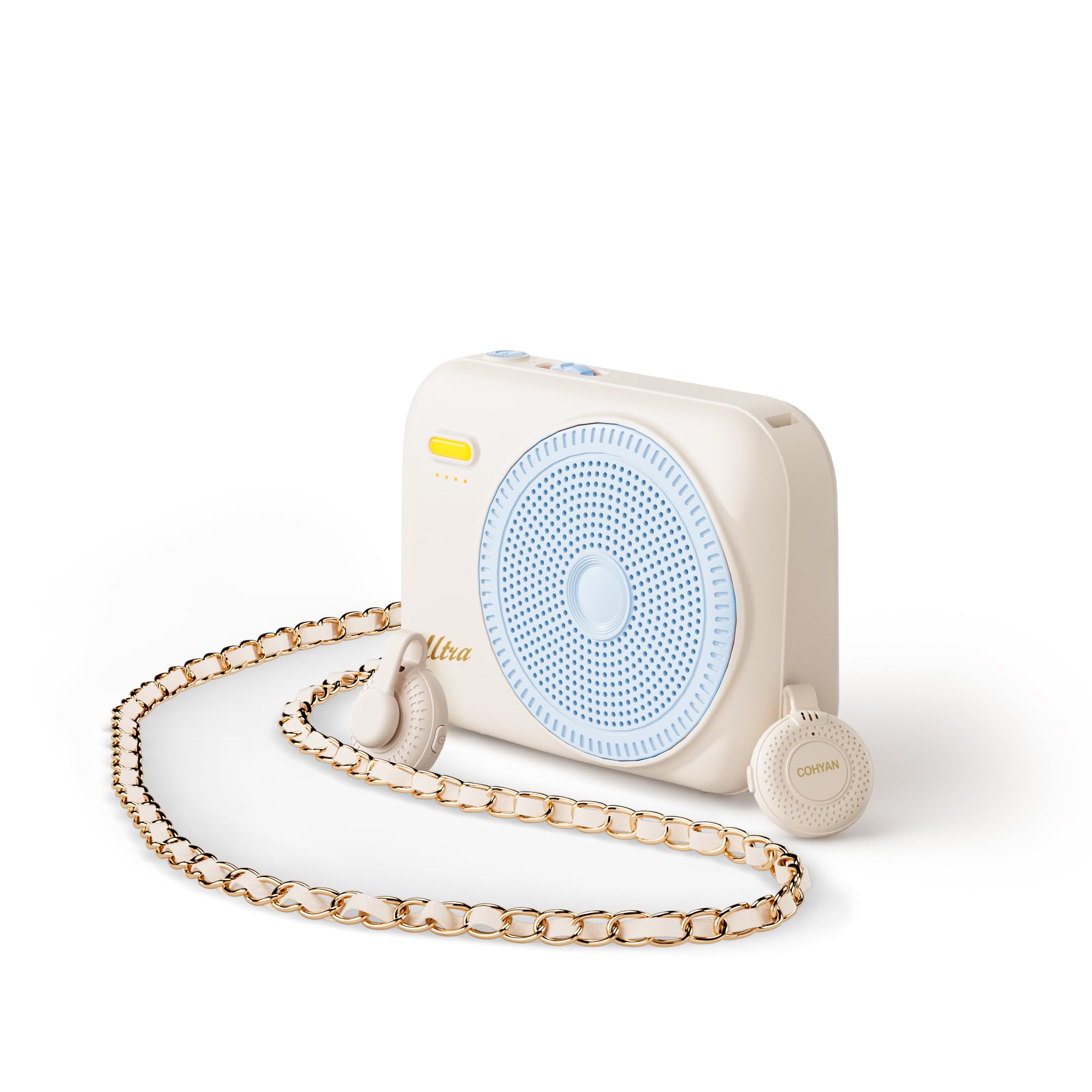 Teacher Voice Amplifier with 2 Wireless Mic & Magnetic Lavalier, Portable Voice Amplifier Personal Classroom Amplifier-Noise Canceling, 30H Working, Mini Pa System for Teaching Tour Guide Yoga-picture-14